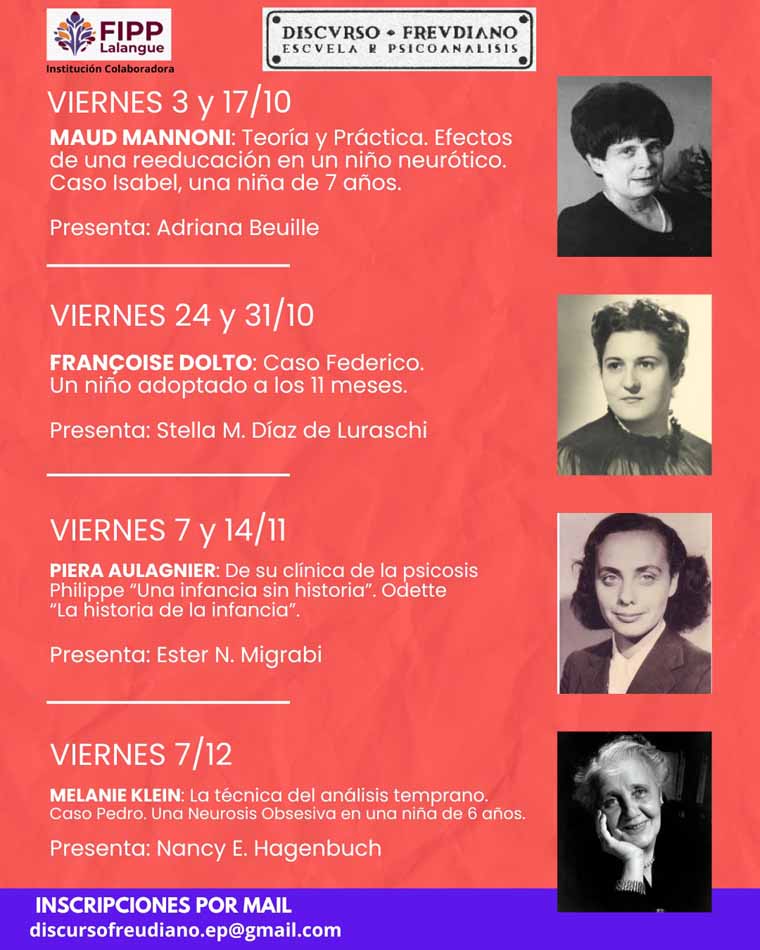 DiscursoFreudiano: Cronograma de fechas