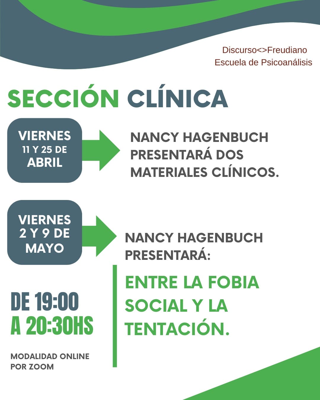 DiscursoFreudiano: Sección Clinica: Abril Mayo 2025