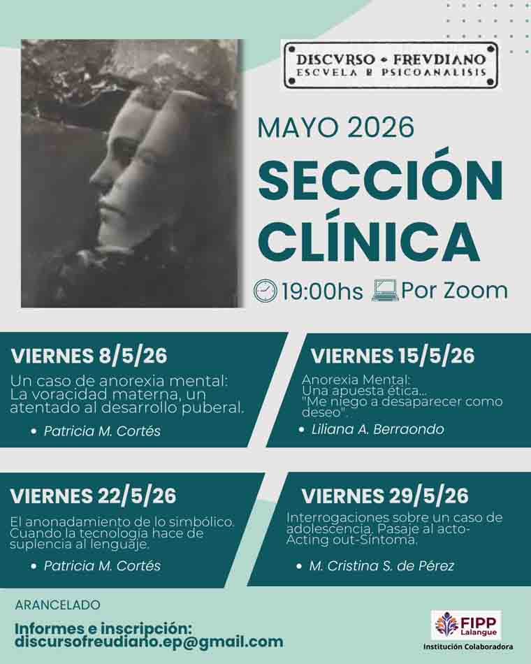 DiscursoFreudiano: Sección Clinica 2026