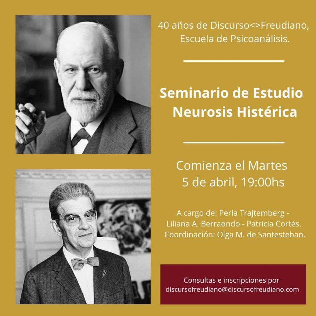 Discurso Freudiano - Seminario de Estudio: Neurosis Histérica