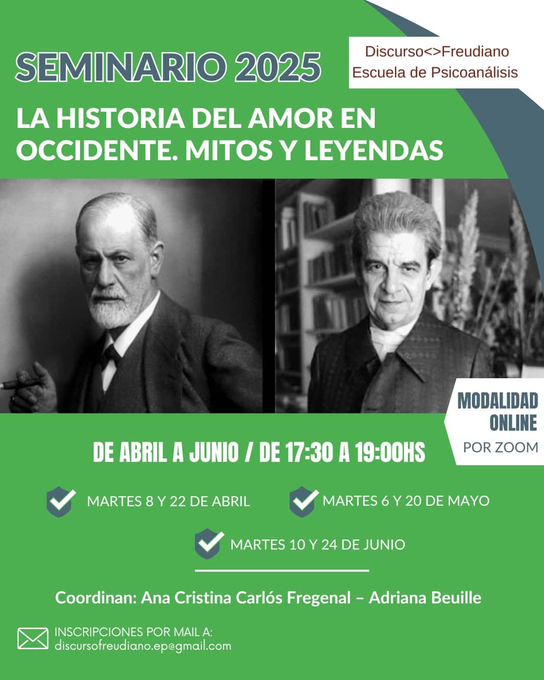 DiscursoFreudiano: Seminario 2025: La historia del amor en occidente. Mitos y Leyendas