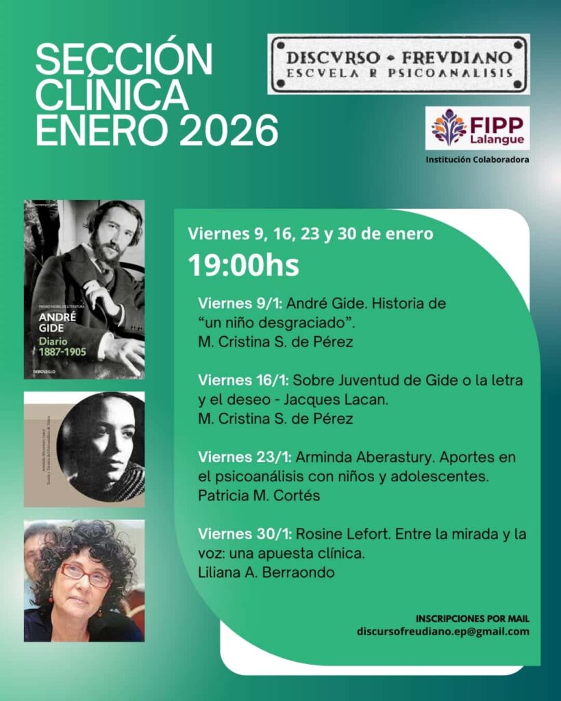 DiscursoFreudiano: Sección Clínica 2026
