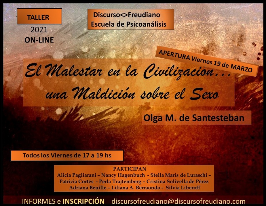 Taller abierto online - El Malestar En La Civilizacion